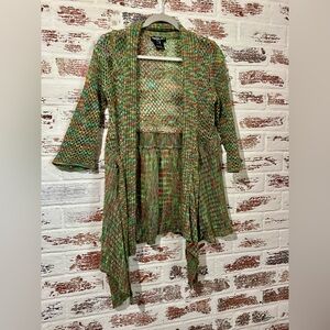 Vintage Neslay Paris Cardigan Crochet Multicolored *See Details* Size M/L